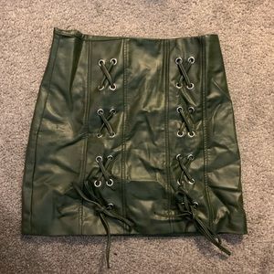 Matt green skirt size small